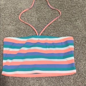Colorful halter top